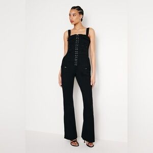 Good American Cargo Tank denim jumpsuit NWT , sz: medium